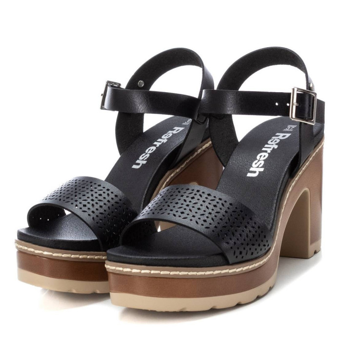 Sandalia de mujer negro Refresh 170777 | Troen Canarias