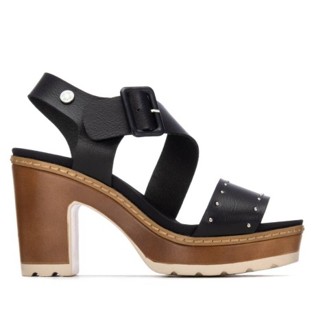 Sandalia de mujer negro Refresh 175208 | Troen Canarias