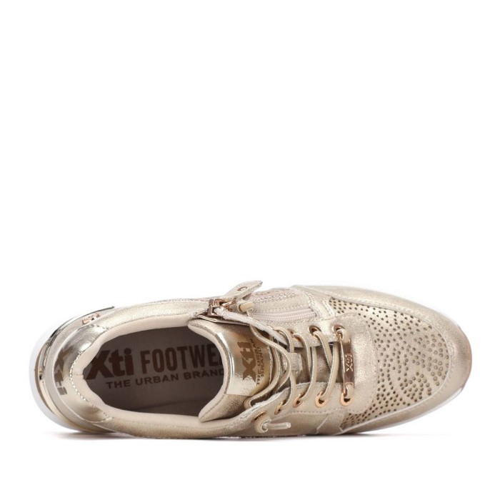 XTI 145102 oro cremallera |  Calzados Troen