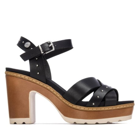 Sandalia de mujer negro Refresh 175207 | Troen Canarias