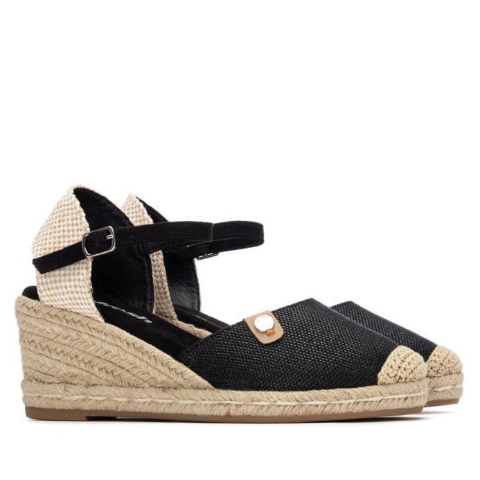 Alpargata de mujer Refresh negro 175209 | Troen Tenerife