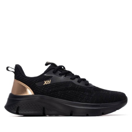 Zapatilla de mujer XTI negro 145170 | Troen Tenerife