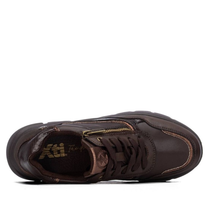XTI 146111 marron cremallera |  Calzados Troen