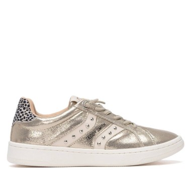 Zapatilla de mujer Teddy Smith oro 121122 | Troen Tenerife