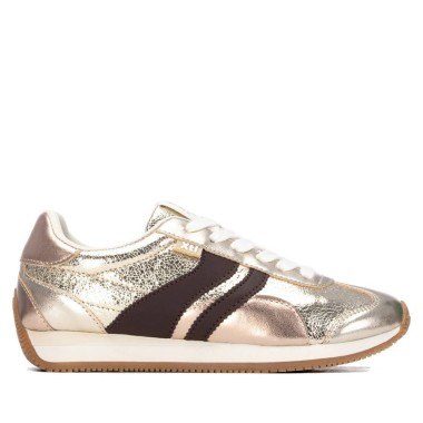 Zapatilla de mujer oro XTI 146275 | Troen Canarias